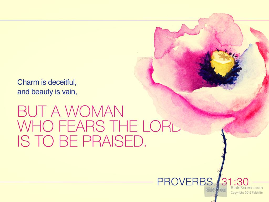 Verse Of The Day Proverbs 31 30 KJV Highland Park Baptist Church 