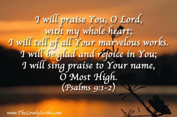 Verse of the Day - Psalms 9:1 KJV - Highland Park Baptist Church ...