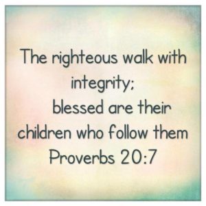 Verse of the Day - Proverbs 20:7 KJV - Highland Park Baptist Church ...