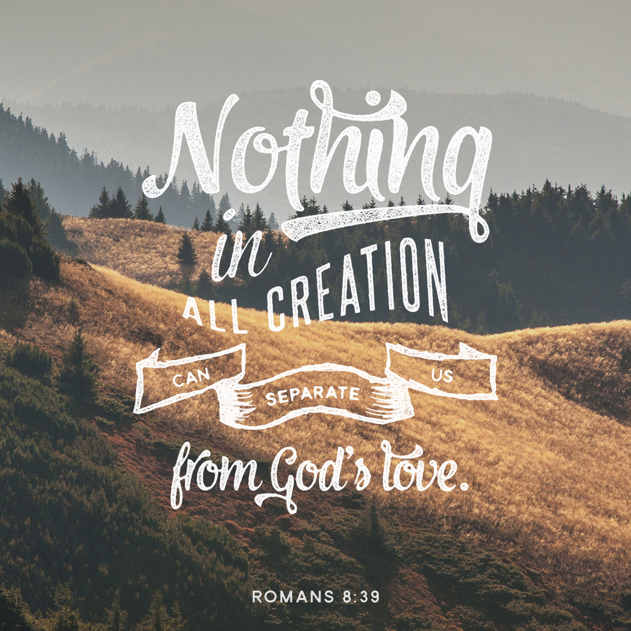 Romans 8:39 Inspirational Image