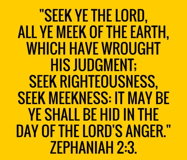 Verse Of The Day - Zephaniah 2:3 KJV - Highland Park Baptist Church ...