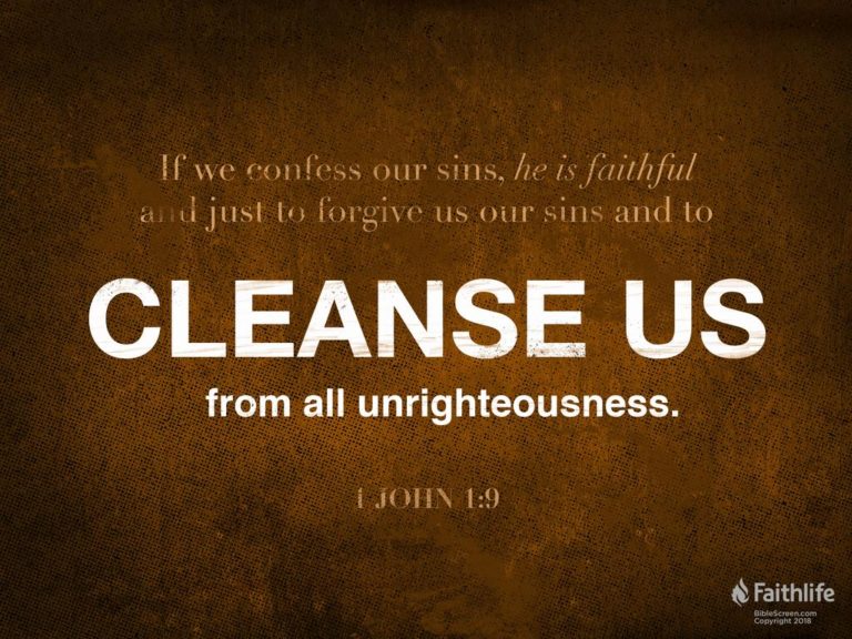 Verse Of The Day 1 John 1 9 KJV Highland Park Baptist Church 