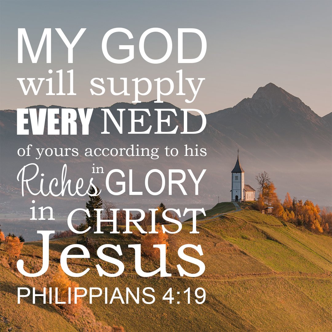 Verse Of The Day Philippians 4 19 KJV Highland Park Baptist Church