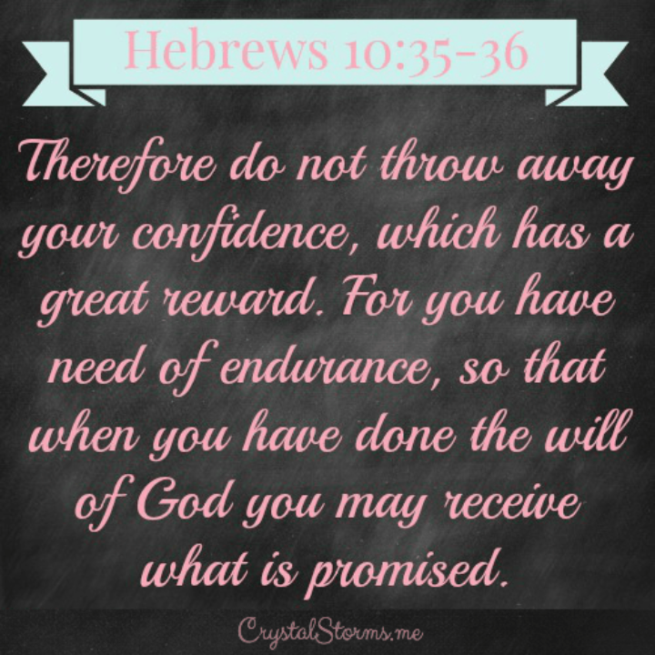 Verse Of The Day - Hebrews 10:35-36 KJV - Highland Park Baptist Church ...