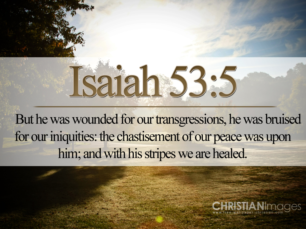 Verse Of The Day Isaiah 53 5 KJV Highland Park Baptist Church 